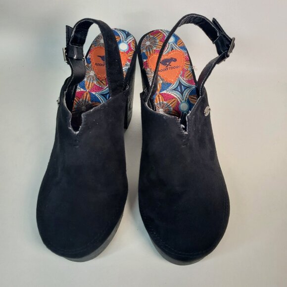 ROCKET DOG Black Suede Clogg/Platform size 8.5 - Picture 4 of 14